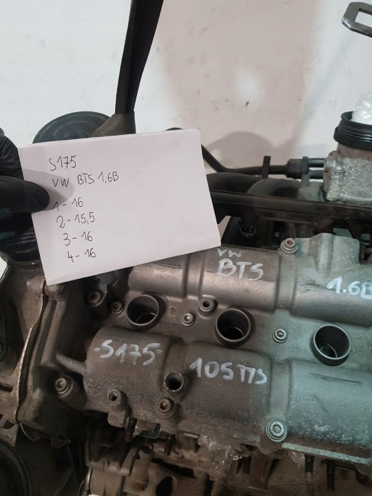 Motor Audi Seat Skoda VW I BTS 1.6 105PS 77kW 105TKm 2006 Benzin Engine Komplett MOT3219029601zt