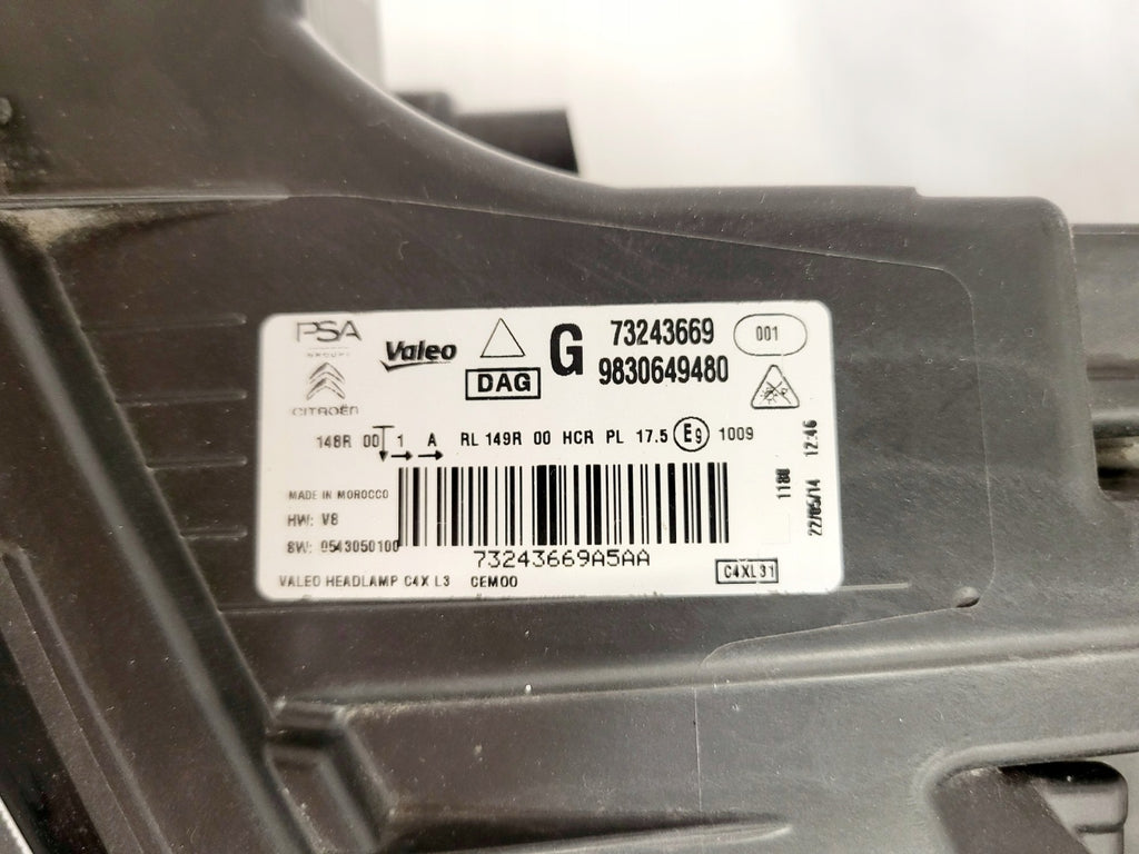 Frontscheinwerfer Citroën C4 I 9830649480 Links Scheinwerfer Headlight SCH2835980452pl