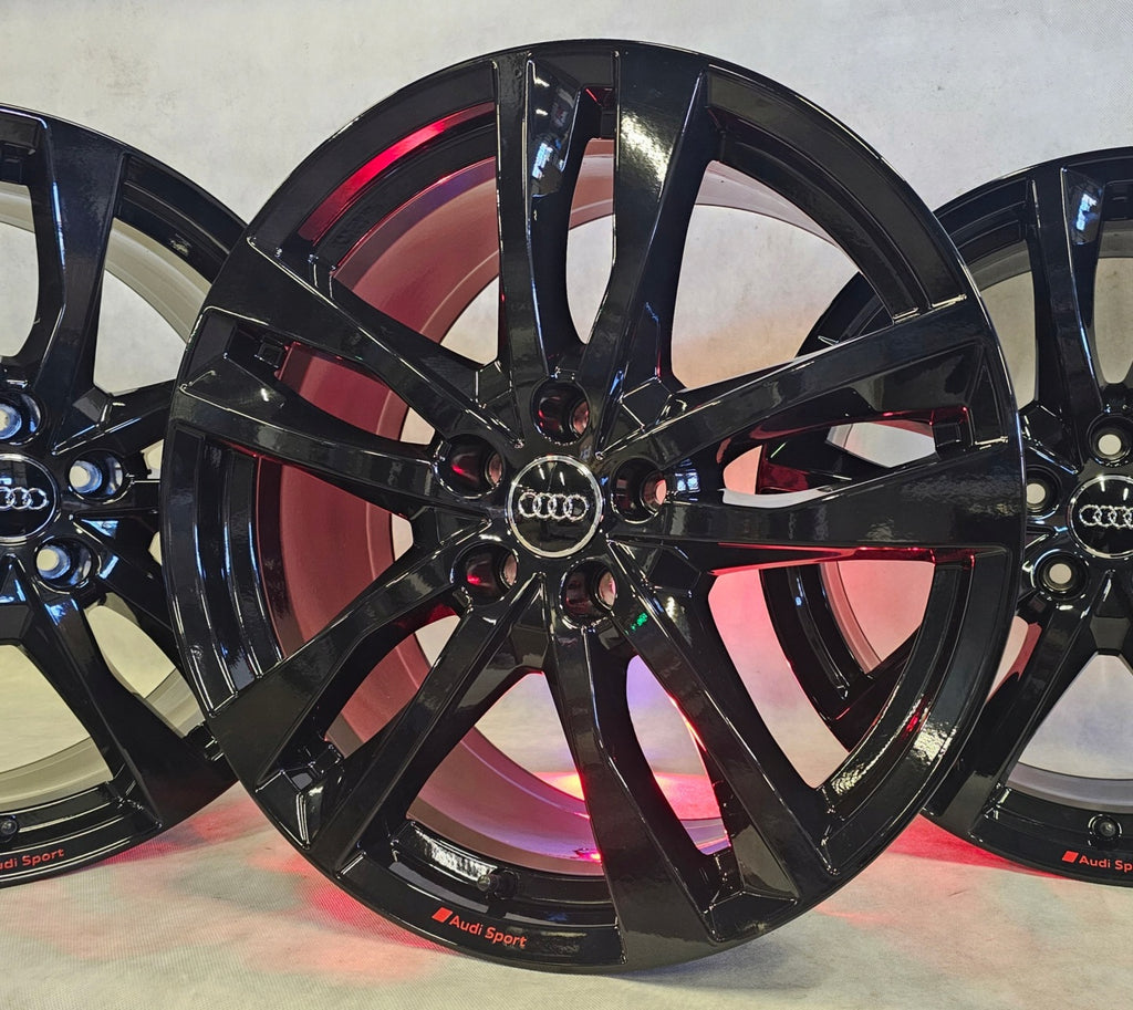 4x Alufelge 19 Zoll 8.5" 5x112 40ET Glanz Schwarz 4K0601025H Audi A4 B9 Mg 6 FEL2345288489uf