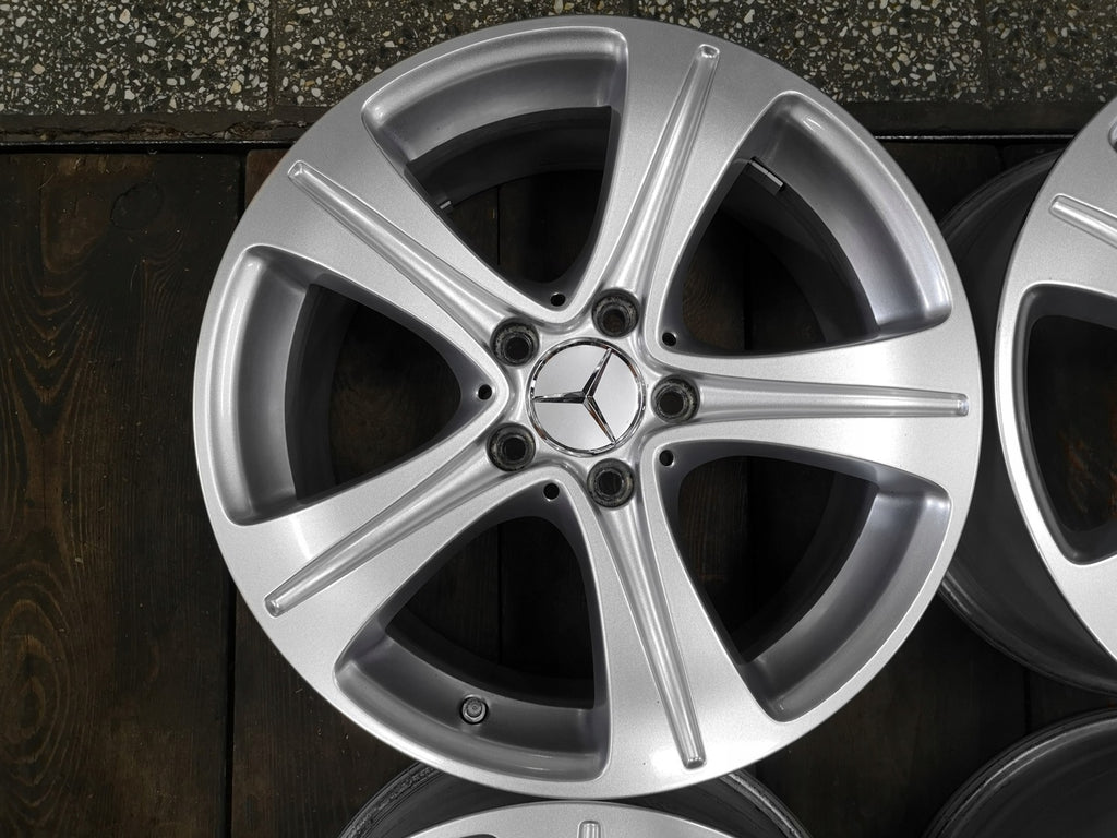 4x Alufelge 17 Zoll 7.5" 5x112 40ET Glanz Silber A2134011200 Mercedes-Benz W213