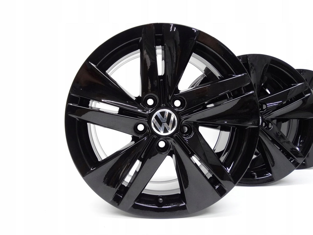 4x Alufelge 16 Zoll 7.0" 5x112 48ET Glanz Schwarz 5H0601025 VW Golf Viii FEL7629797730sq