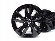 Load image into Gallery viewer, 4x Alufelge 16 Zoll 7.0" 5x112 48ET Glanz Schwarz 5H0601025 VW Golf Viii FEL7629797730sq