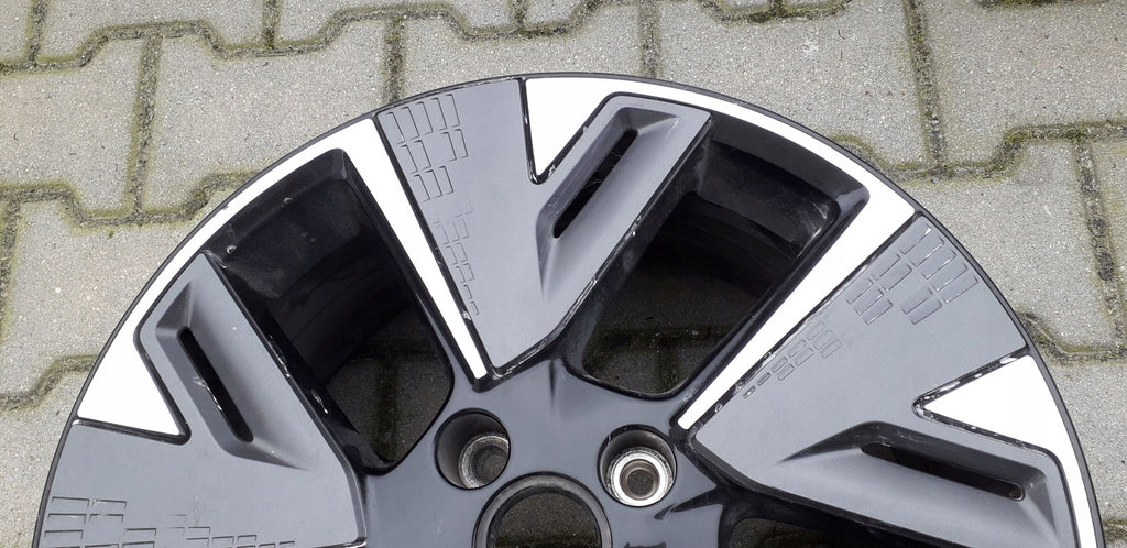 1x Alufelge 17 Zoll 7.0" 4x108 32ET Glanz Schwarz 93484567 Opel Corsa F