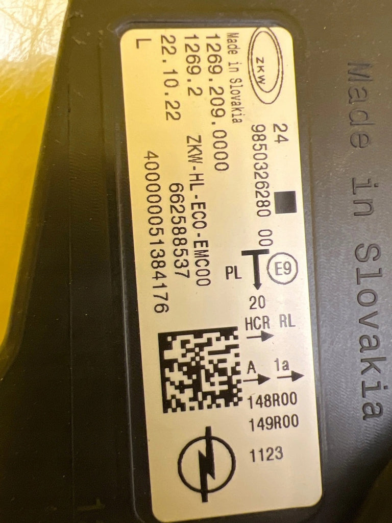 Frontscheinwerfer Opel Astra L 9850326280 LED Links Scheinwerfer Headlight SCH2521666503jy