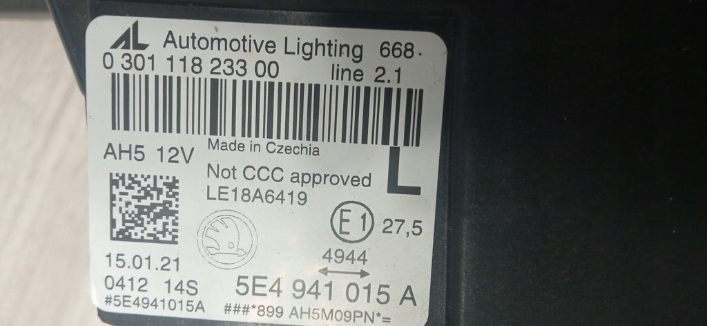 Frontscheinwerfer Skoda Octavia 5E4941015 LED Links Scheinwerfer Headlight SCH1625296747zn