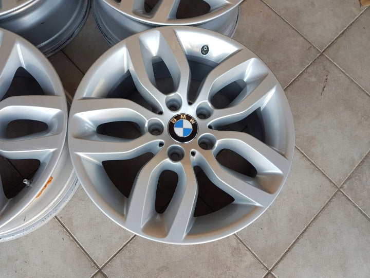 4x Alufelge 17 Zoll 7.5" 5x120 32ET Glanz Silber 6787576 BMW X4 F26 X3 F25 FEL8765526781zb