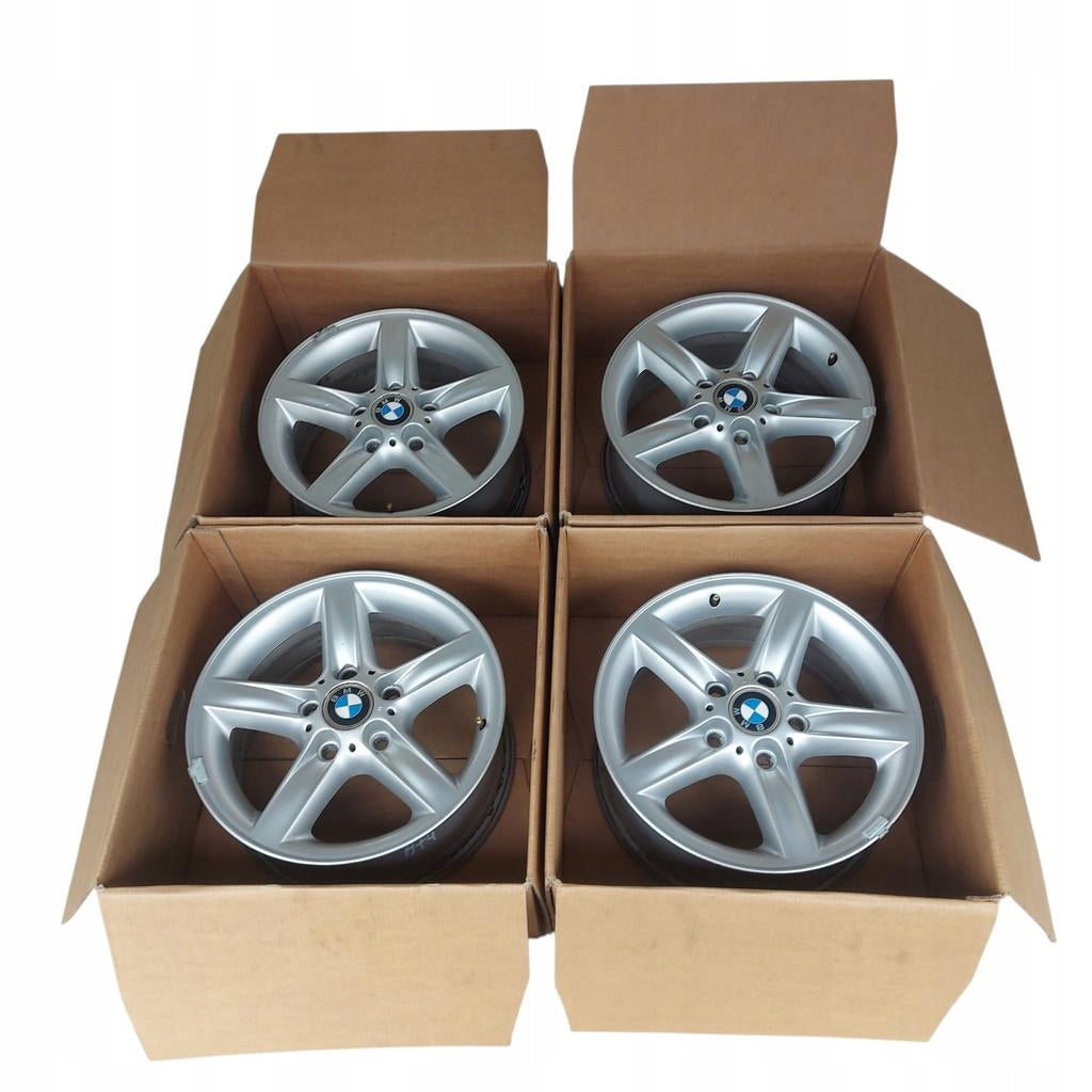 4x Alufelge 16 Zoll 7.0" 5x120 47ET Glanz Silber 1094505 BMW E46 Rim Wheel FEL1588320786do