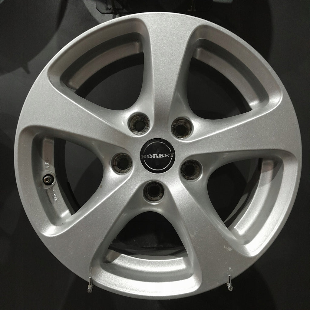 4x Alufelge 16 Zoll 7.0" 5x120 34ET Glanz Silber BMW 3 E91 F30 E90 F31 Rim Wheel FEL5531303484zr