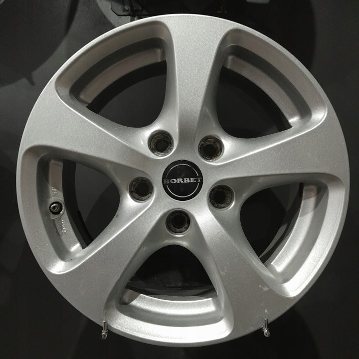 4x Alufelge 16 Zoll 7.0" 5x120 34ET Glanz Silber BMW 3 E91 F30 E90 F31 Rim Wheel FEL5531303484zr