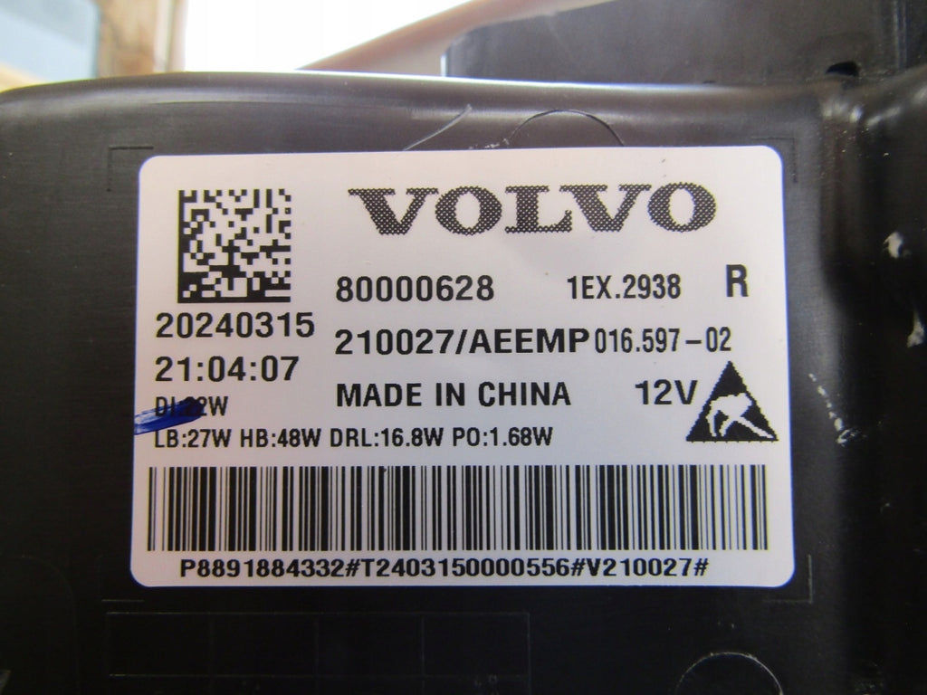 Frontscheinwerfer Volvo 80000628 LED Rechts Scheinwerfer Headlight SCH8122061464sq