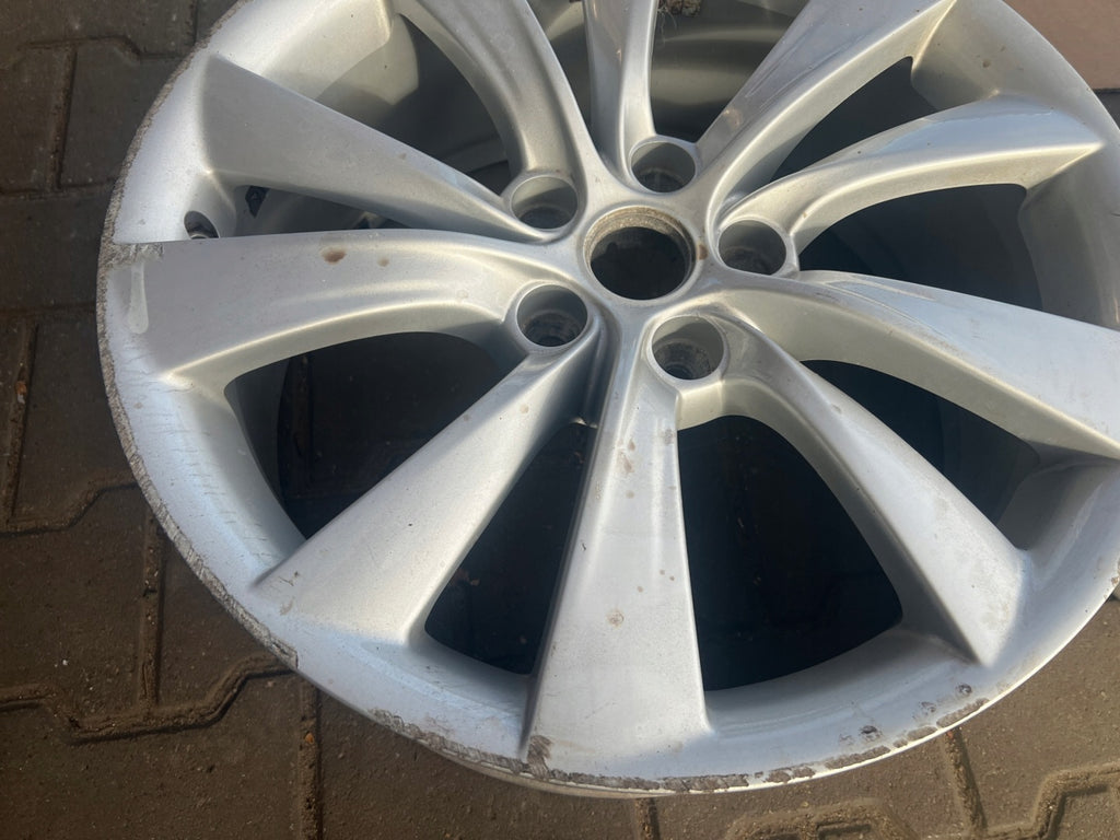 1x Alufelge 19 Zoll 8.0" 5x120 40ET Glanz Silber 1024183-00-A Tesla S Rim Wheel FEL7754185438xu