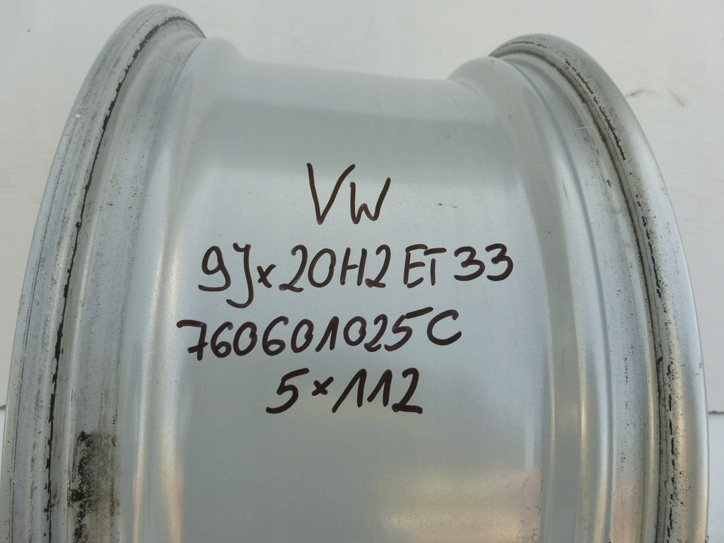1x Alufelge 20 Zoll 9.0" 5x112 33ET 760601025C VW Touareg Rim Wheel FEL9809458679nk