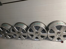 Laden Sie das Bild in den Galerie-Viewer, 4x Alufelge 16 Zoll 6.5" 5x112 50ET Glanz Silber 1T0601025C VW Touran Rim Wheel FEL8805388623fv
