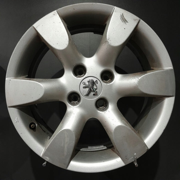 4x Alufelge 16 Zoll 6.5" 4x108 31ET Glanz Silber 9681285480 Peugeot I Rim Wheel FEL7527487675dl