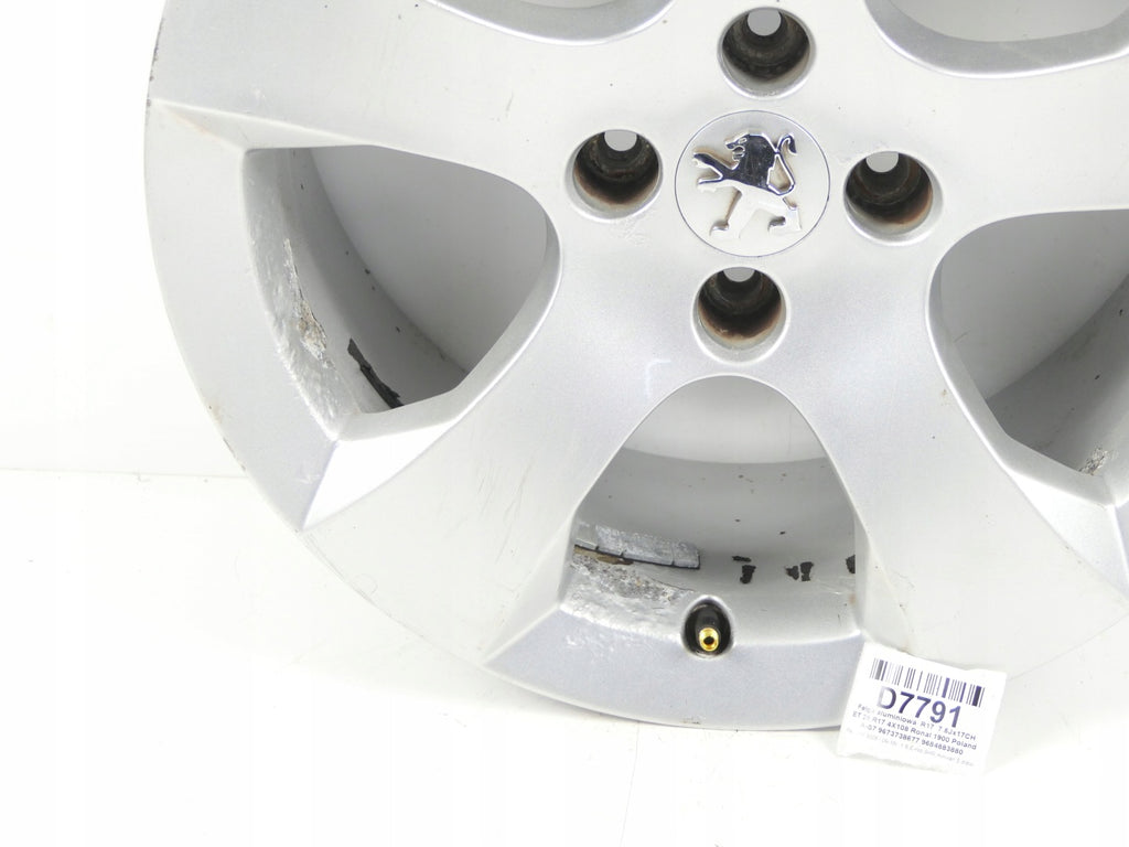 1x Alufelge 17 Zoll 7.5" 4x108 29ET 9684883880 Peugeot 3008 Rim Wheel FEL3607813566og