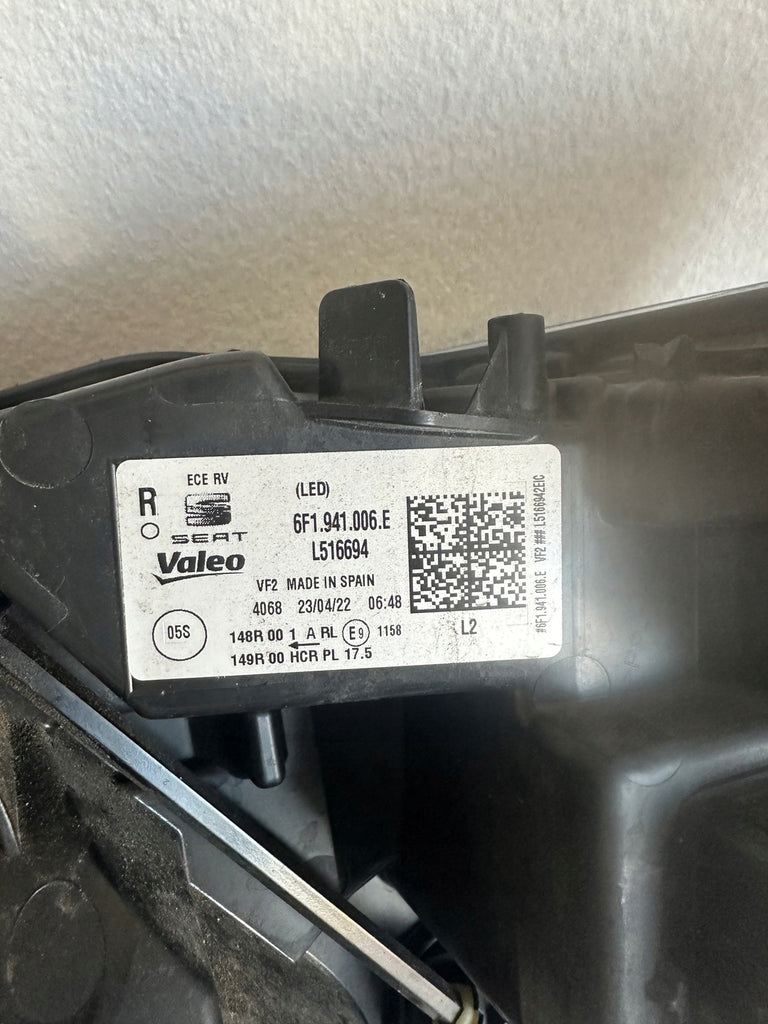 Frontscheinwerfer Seat Ibiza I V 6F1941006E LED Rechts Scheinwerfer Headlight SCH6332947582so