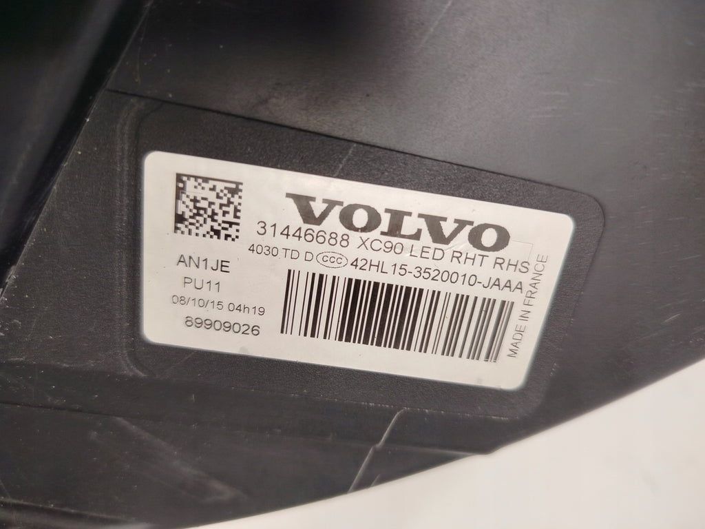 Frontscheinwerfer Volvo Xc90 II 31446688 Full LED Rechts Scheinwerfer Headlight