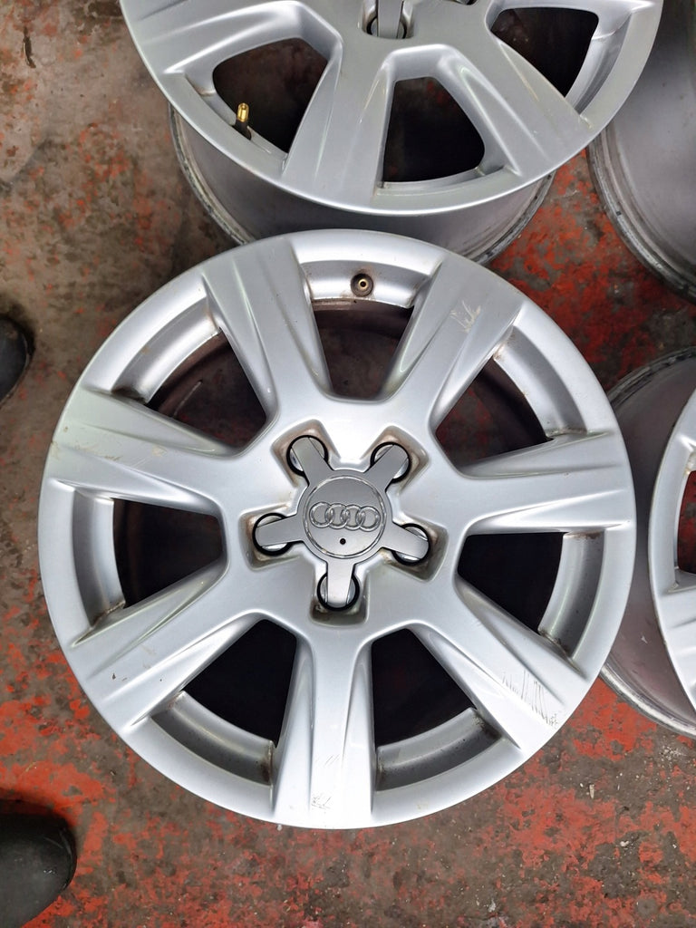 4x Alufelge 16 Zoll 7.0" 5x112 45ET Glanz Silber 16441670 Audi Rim Wheel FEL5917693178po