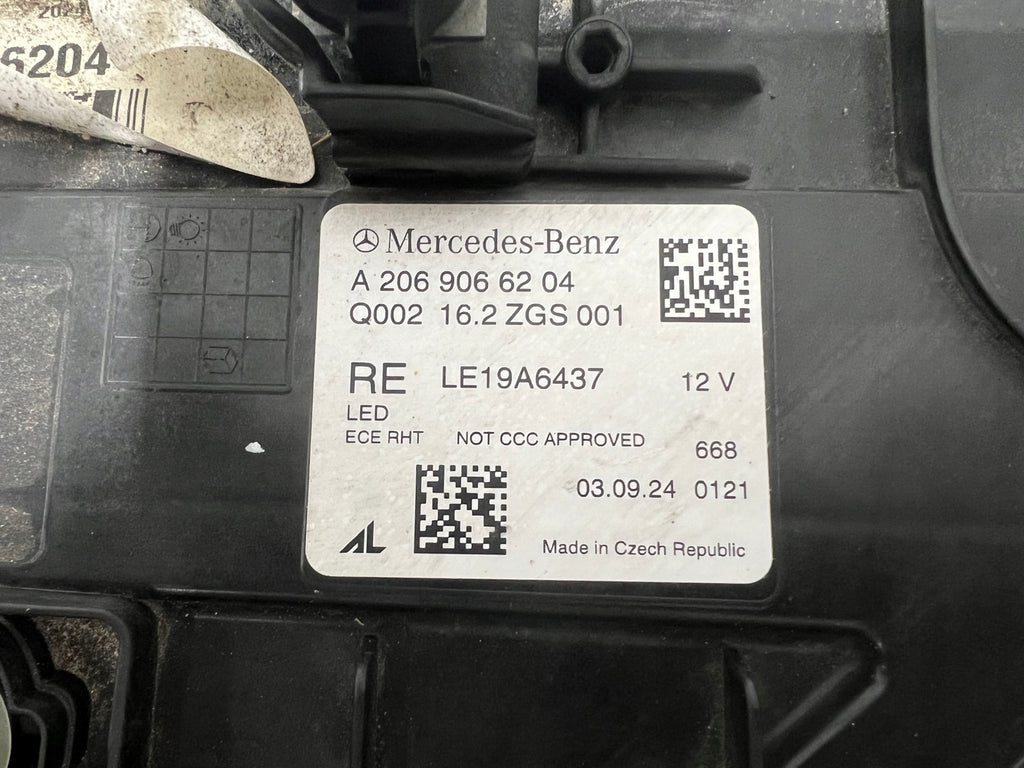 Frontscheinwerfer Mercedes-Benz A2069066204 LED Rechts Scheinwerfer Headlight SCH9026054849rv