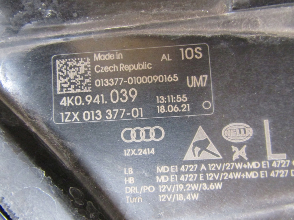 Frontscheinwerfer Audi A6 C8 4K0941039 LED Links Scheinwerfer Headlight SCH3527228638tf