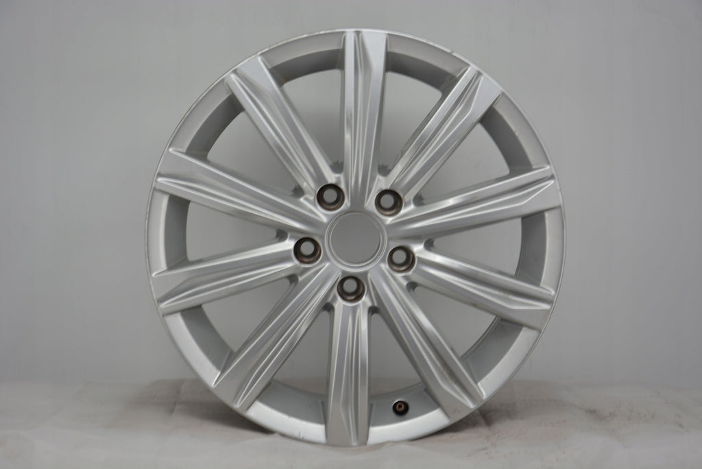 1x Alufelge 17 Zoll 6.5" 5x112 48,5ET Glanz Silber 5TA601025J Vw Rim Wheel