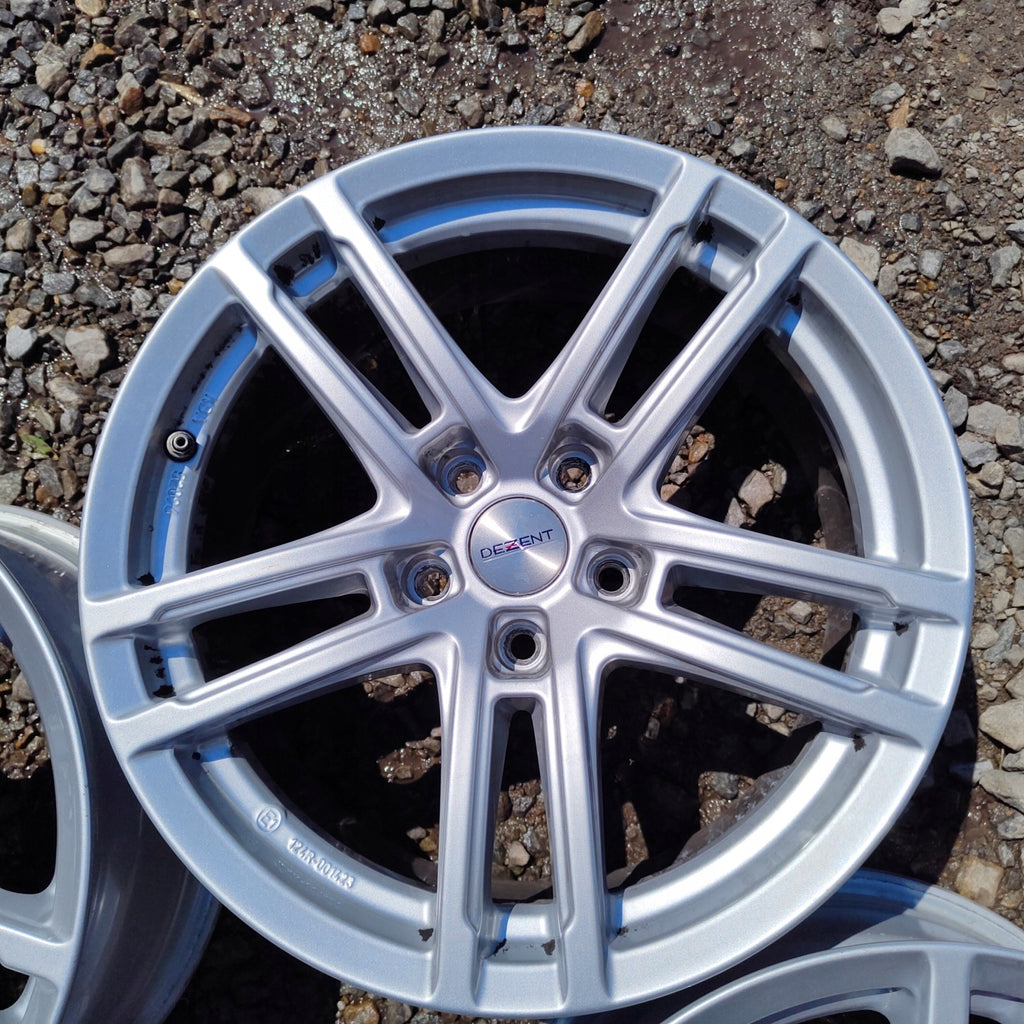4x Alufelge 17 Zoll 7.5" 5x112 27ET Glanz Silber 52096 Audi Rim Wheel FEL7023863458zf