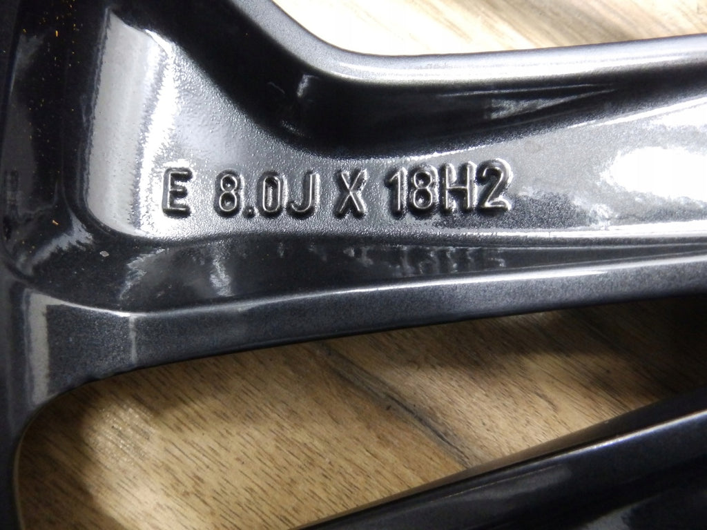 1x Alufelge 18 Zoll 8.0" 5x108 55ET Matt Schwarz JX7C-1007-H1 Ford Mondeo