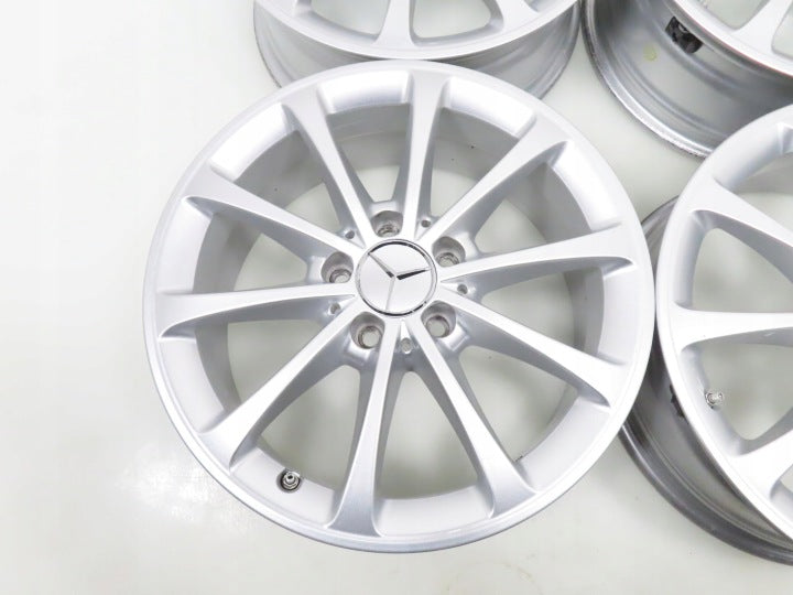 4x Alufelge 17 Zoll 6.5" 5x112 44ET Glanz Silber A1774010300 Mercedes-Benz W177 FEL9436093022ce