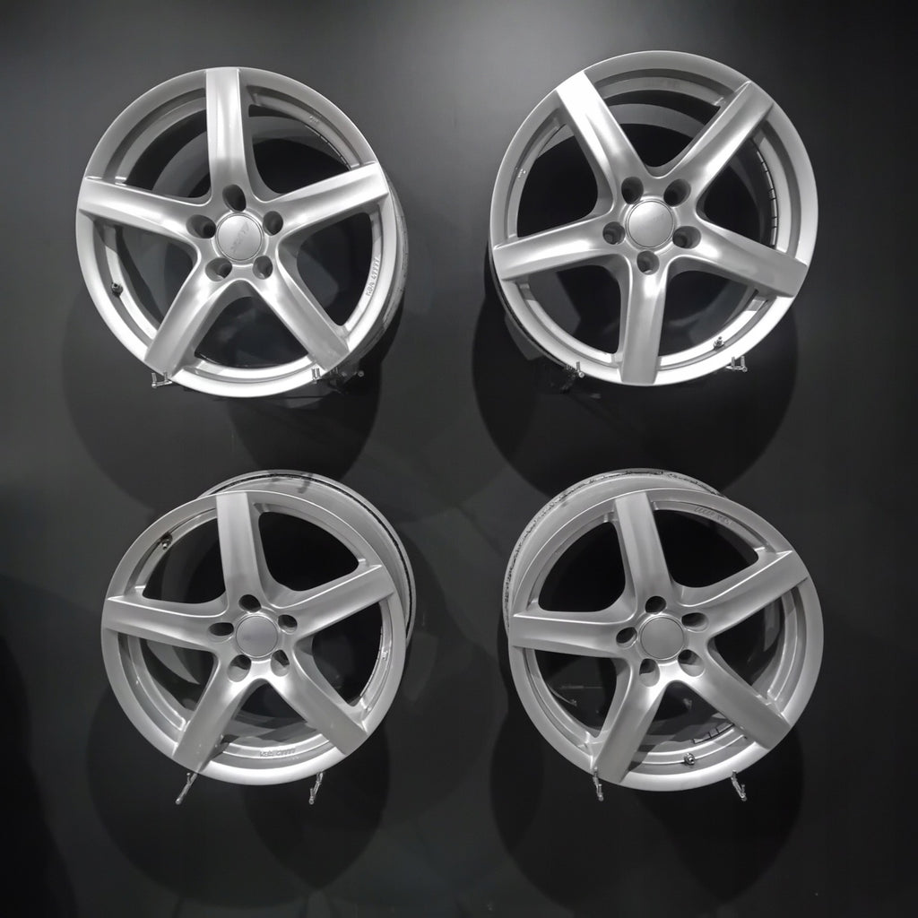 4x Alufelge 17 Zoll 7.5" 5x112 35ET Glanz Silber Audi A6 A8 Rim Wheel FEL1309740186ss