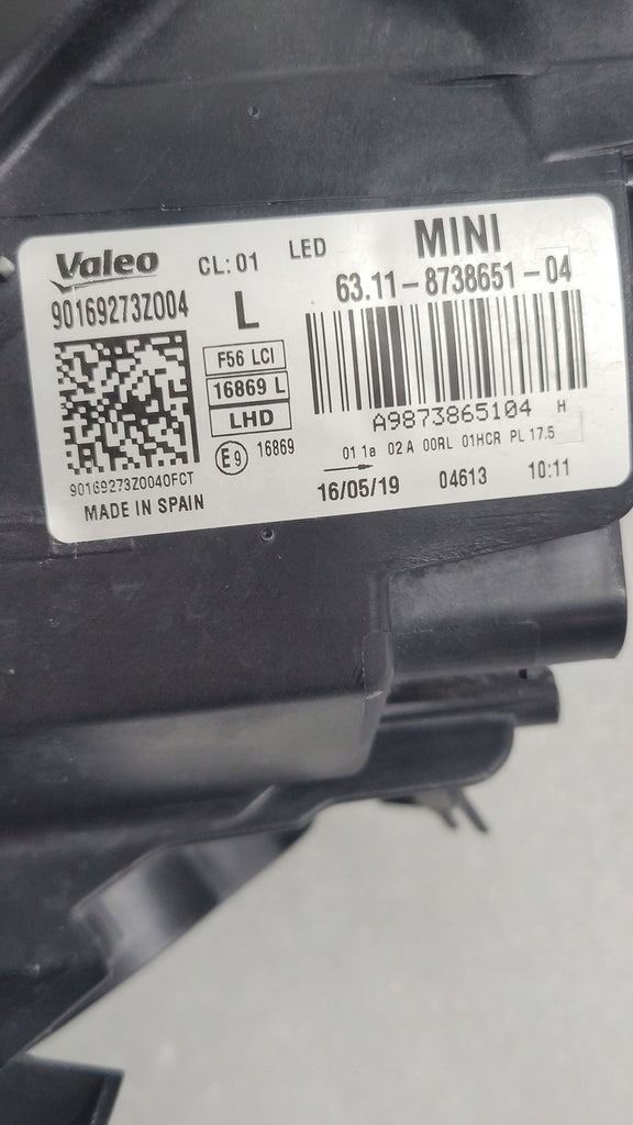 Frontscheinwerfer Mini F56 7449209 8738651-04 LED Links Scheinwerfer Headlight