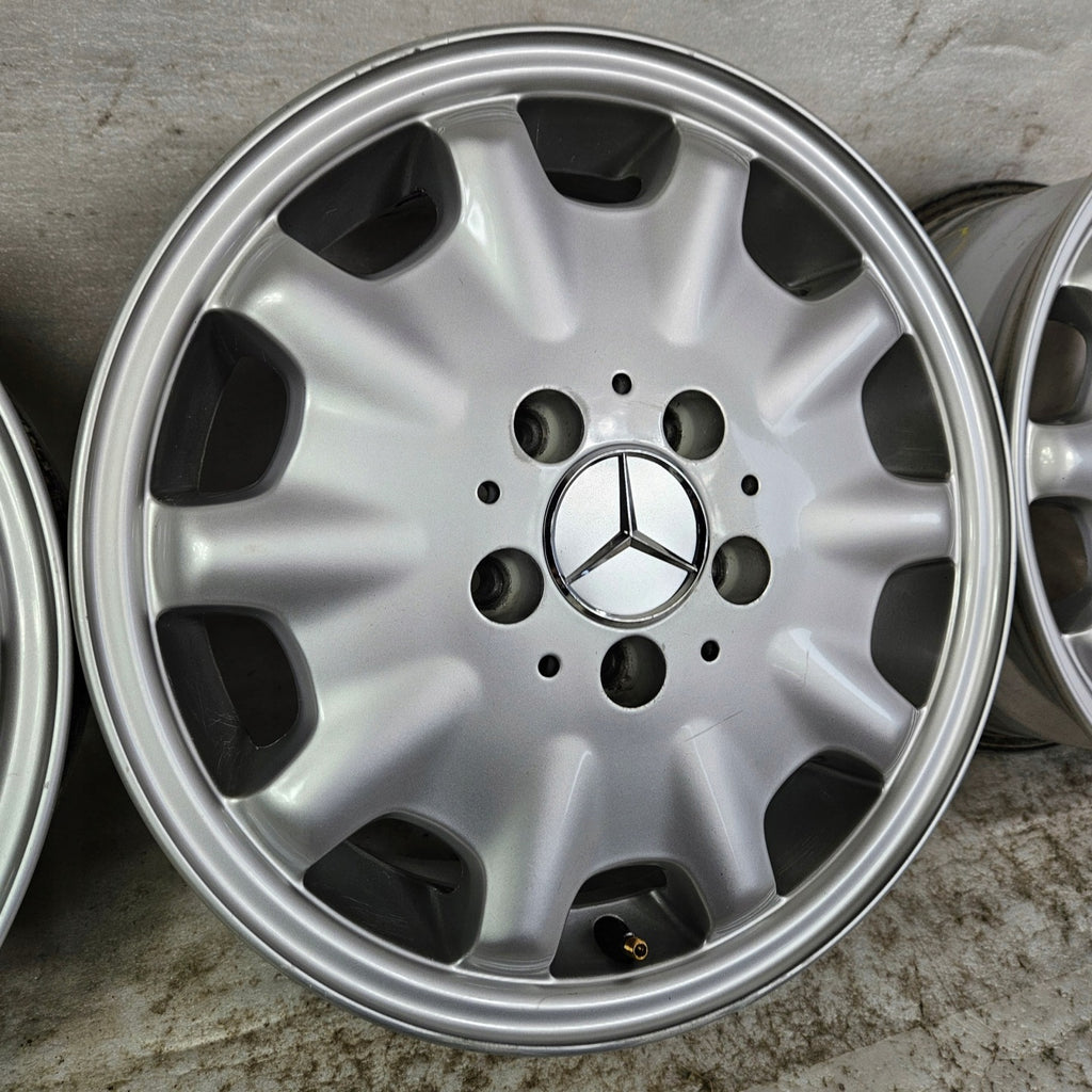 4x Alufelge 15 Zoll 6.5" 5x112 37ET A2104010502 Mercedes-Benz W210 W169 FEL4199440650cf