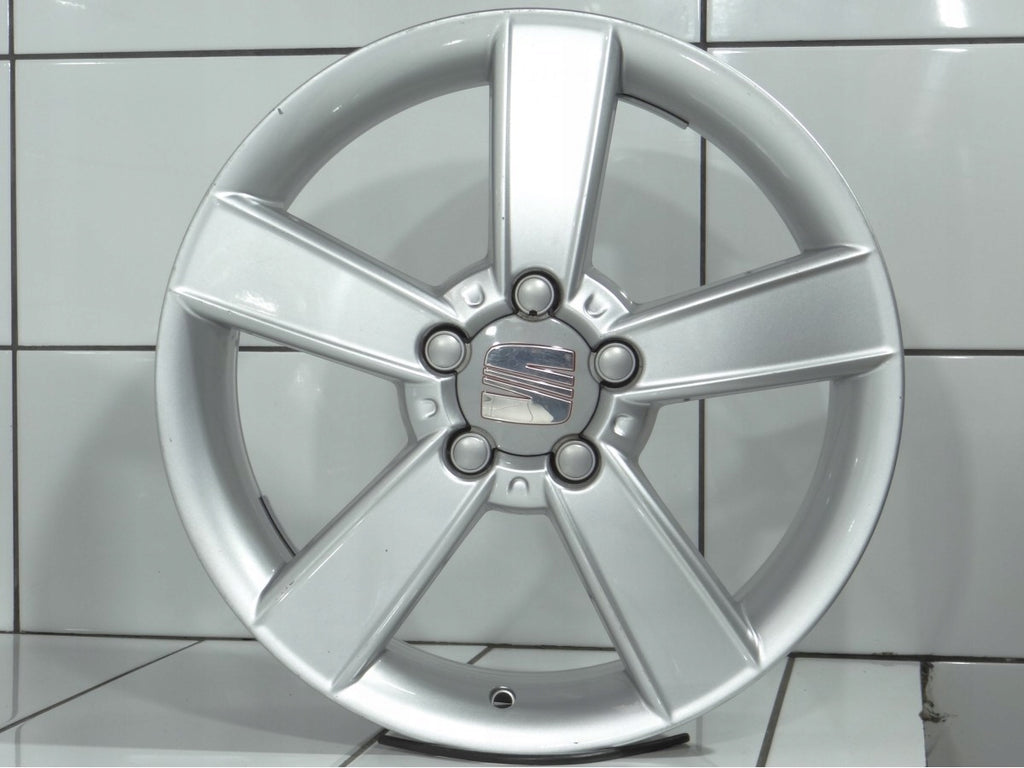 4x Alufelge 17 Zoll 7.0" 5x112 54ET Glanz Silber 1P0601025C Seat Leon Rim Wheel FEL3048212556zh