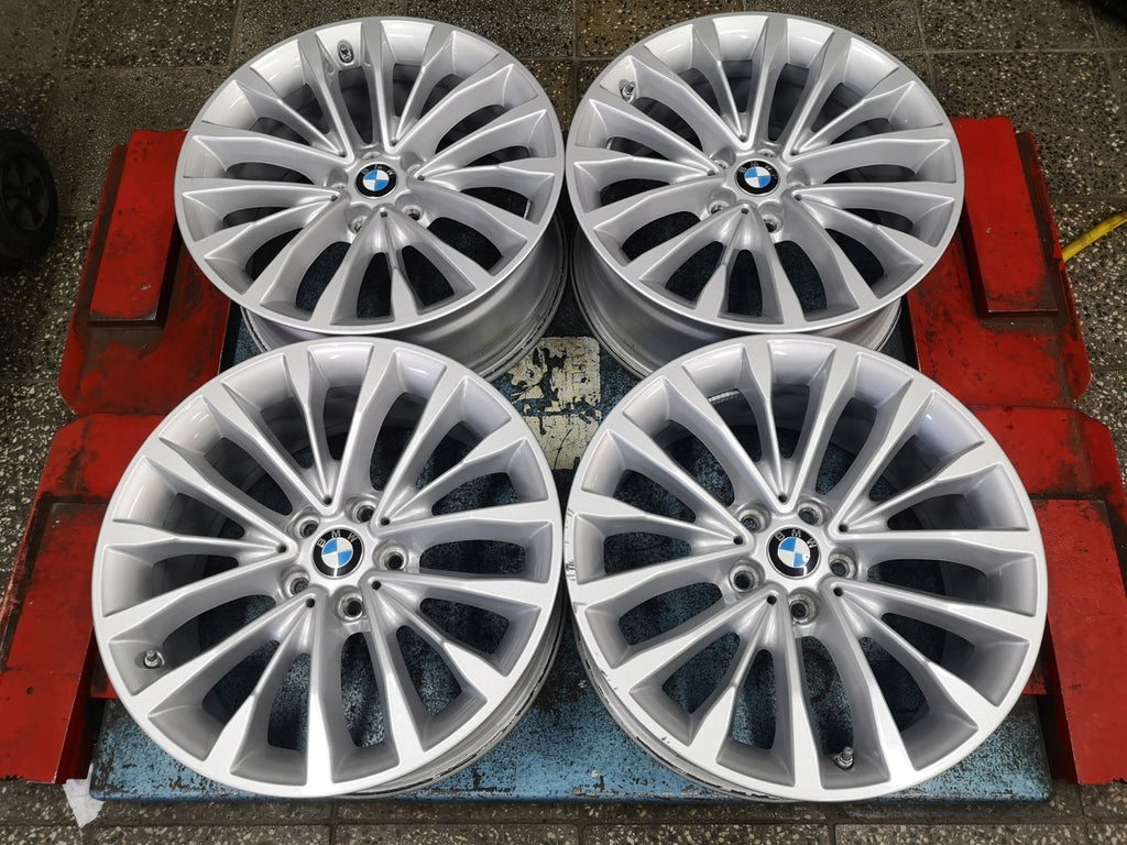 4x Alufelge 18 Zoll 8.0" 5x112 30ET Glanz Silber 6863418 BMW G30 Rim Wheel FEL1831486978wc