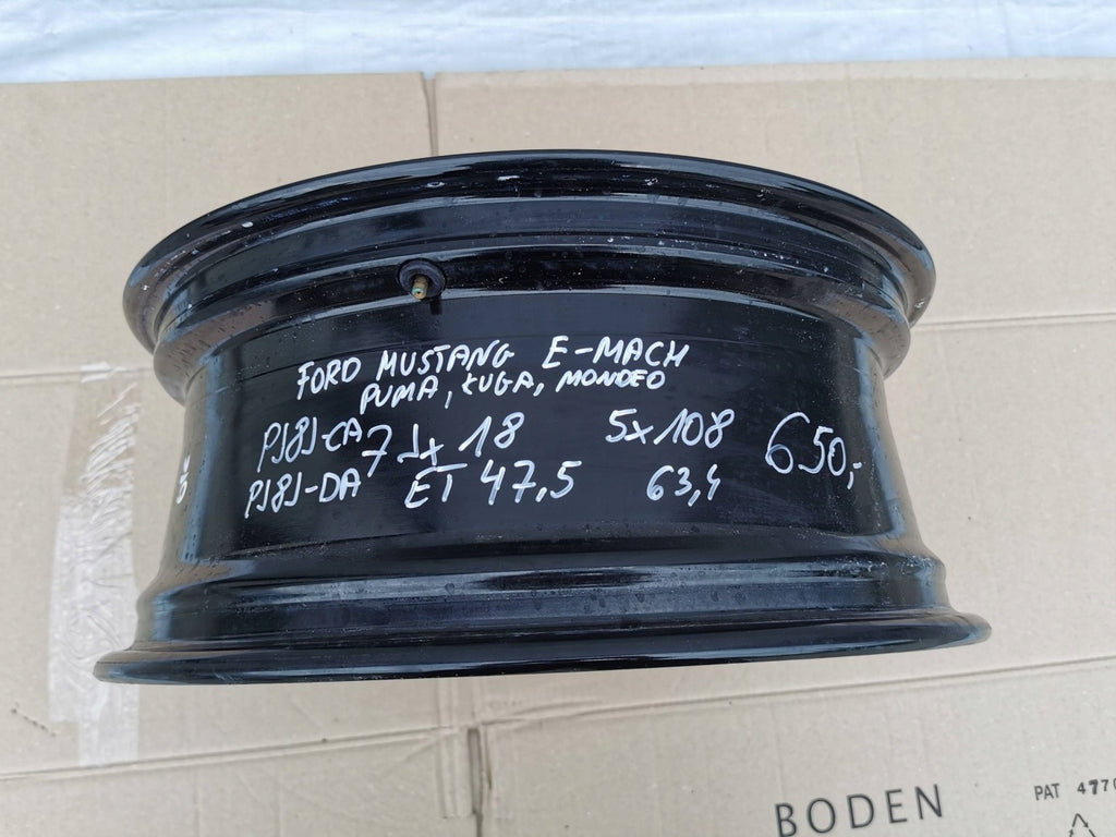 1x Alufelge 18 Zoll 7.0" 5x108 47 5ET Glanz Schwarz PJ8J-CA Ford Mondeo FEL7023578945ha