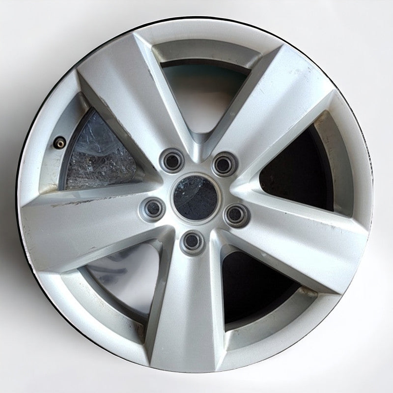 1x Alufelge 16 Zoll 6.0" 5x112 50ET Glanz Silber 2K3601025 VW Caddy Rim Wheel