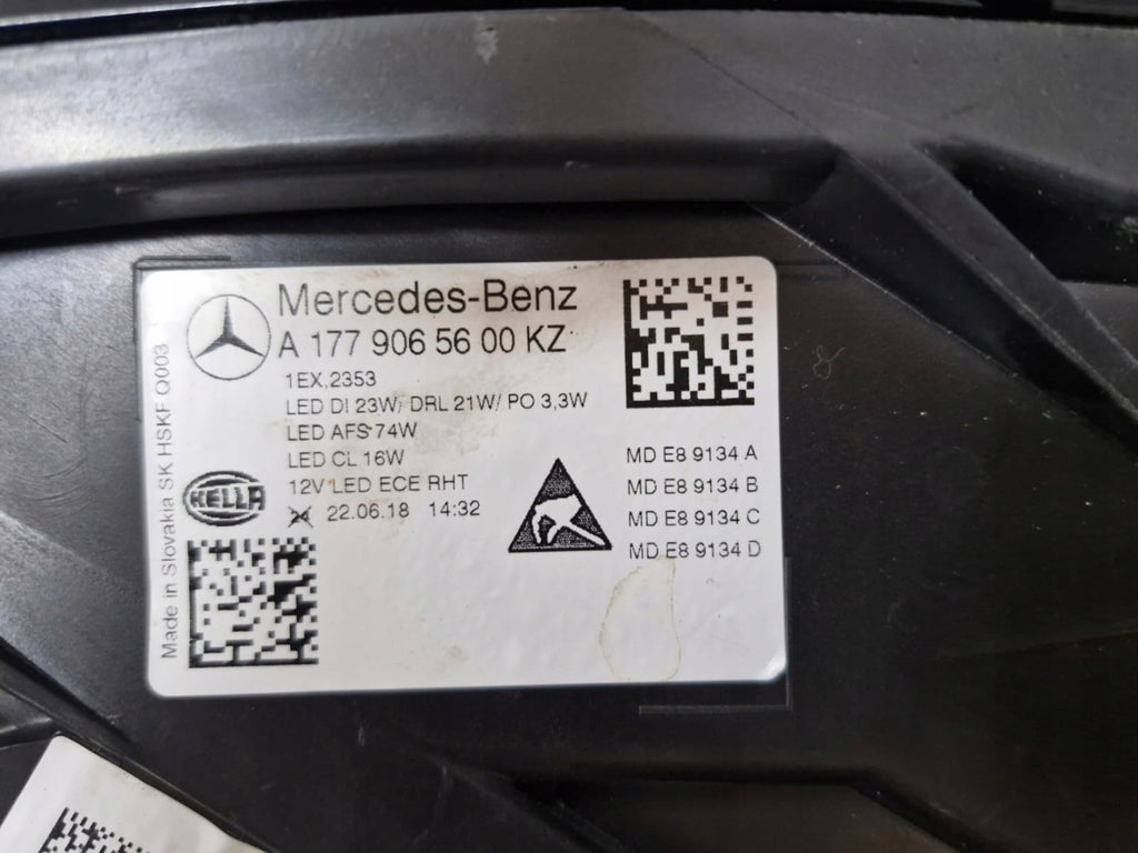 Frontscheinwerfer Mercedes-Benz Cla A1179065600 Links Scheinwerfer Headlight SCH2380789836mw