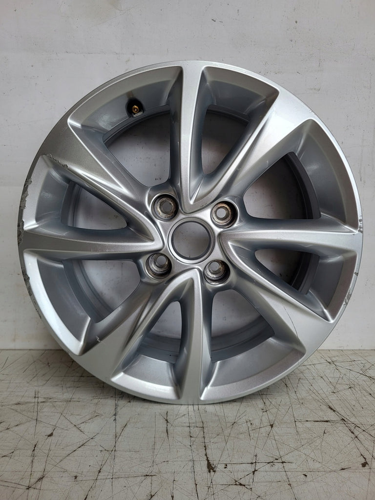 1x Alufelge 16 Zoll 6.5" 4x108 38ET Glanz Silber 9832277280 Opel Corsa F