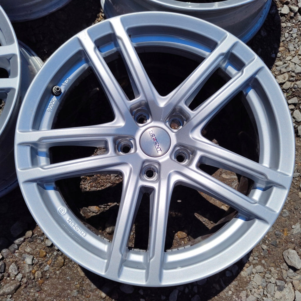 4x Alufelge 17 Zoll 7.5" 5x112 27ET Glanz Silber 52096 Audi Rim Wheel FEL7023863458zf
