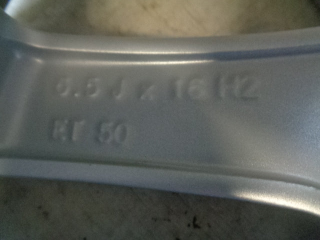 4x Alufelge 16 Zoll 6.5" 5x112 50ET Glanz Silber 5K0601025E Audi I Golf Vi FEL4499988648ed