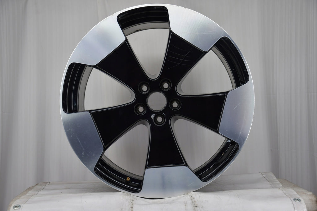 1x Alufelge 21 Zoll 10.0" 5x112 58ET Glanz Schwarz 1T3601025S VW Rim Wheel FEL8216456774gg