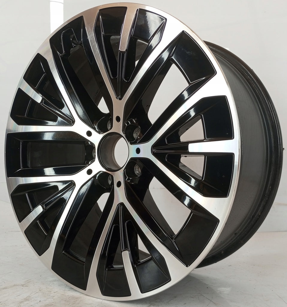 1x Alufelge 19 Zoll 8.5" 5x112 30ET Glanz Schwarz A2144014100 Mercedes-Benz FEL3762252138vf