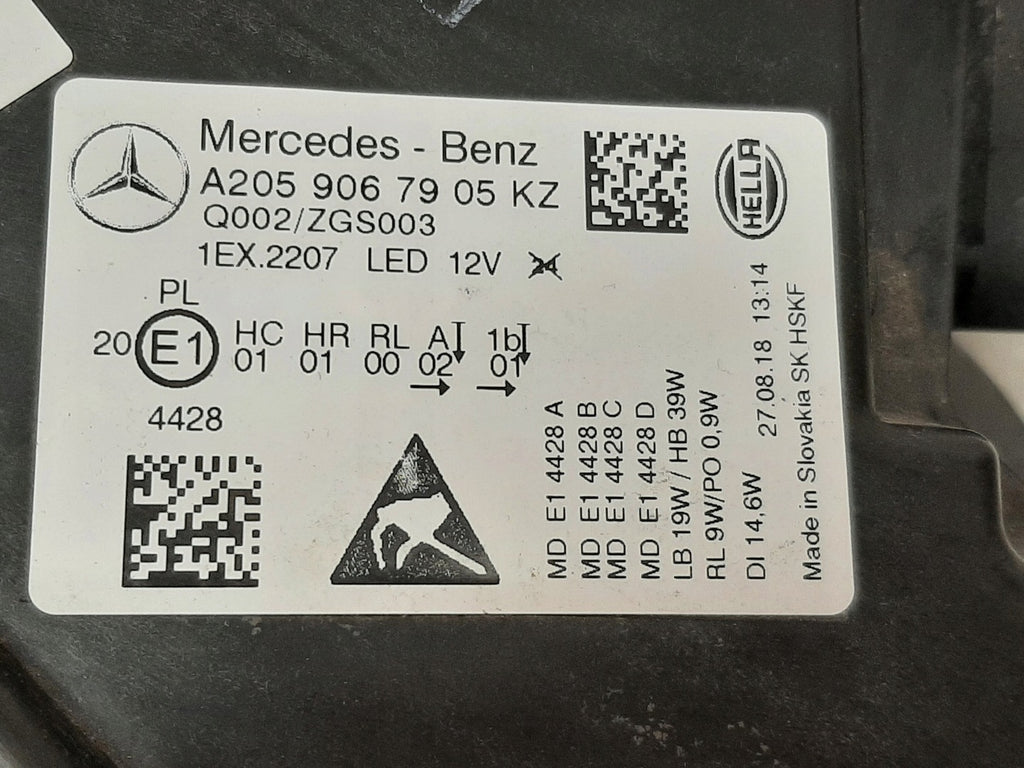 Frontscheinwerfer Mercedes-Benz W205 A2229060702 LED Links Headlight SCH2776134869oo