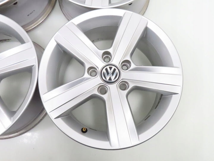4x Alufelge 16 Zoll 6.5" 5x112 46ET Silber 5G0601025N VW Golf VIII I Rim Wheel FEL5254340696je