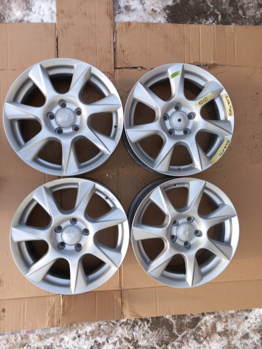 4x Alufelge 16 Zoll 6.5" 5x108 43ET Silber KBA47263 8634738 Citroën I V70 S60 FEL5859680554um