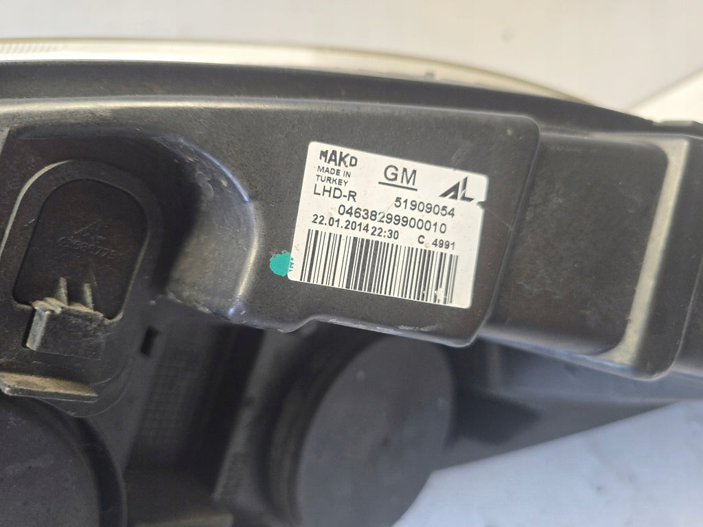 Frontscheinwerfer Fiat Doblo Combo 51909054 Rechts Scheinwerfer Headlight