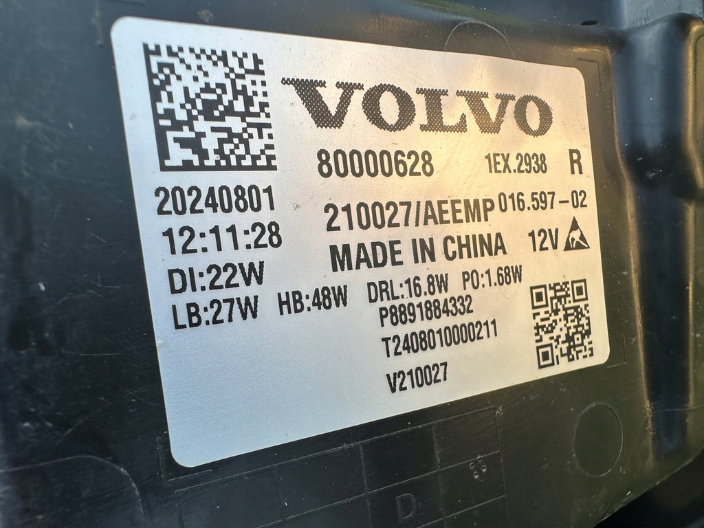 Frontscheinwerfer Volvo 80000628 LED Rechts Scheinwerfer Headlight SCH7574708115ay