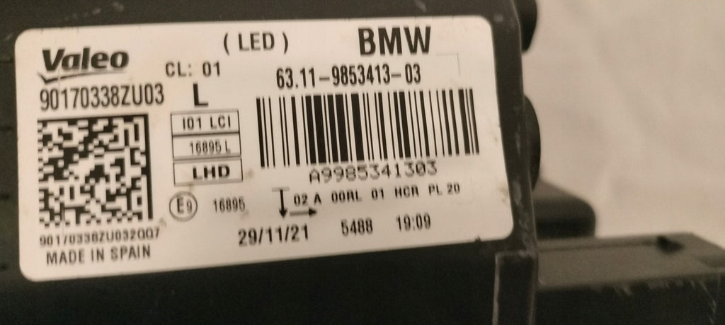 Frontscheinwerfer BMW I3 9853413-03 Ein Stück (Rechts oder Links) Headlight SCH7831459090pm