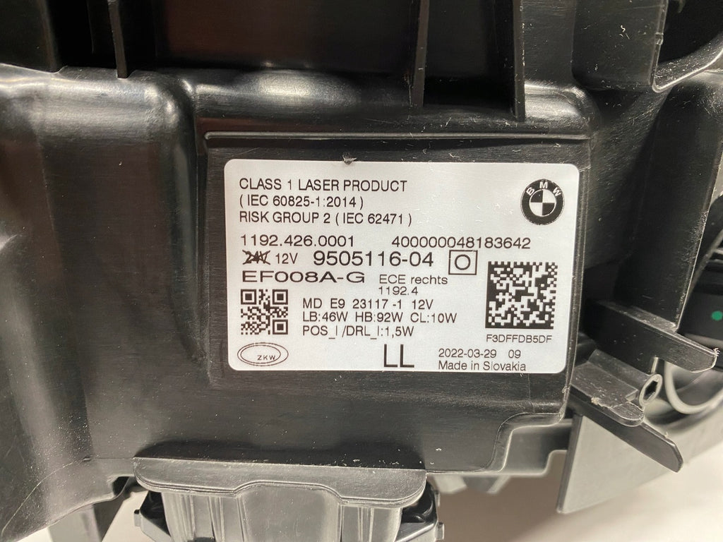 Frontscheinwerfer BMW 4 G22 G82 G26 9505116-04 Laser Rechts Headlight SCH2404144139nj