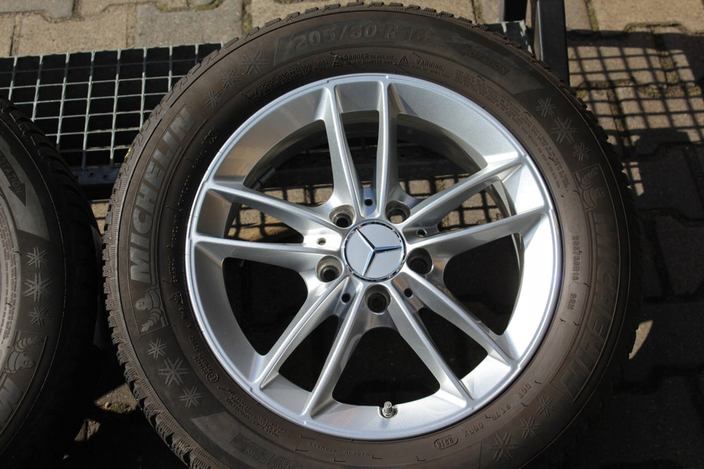 4x Alufelge 16 Zoll 6.5" 5x112 44ET Glanz Silber A1774010100 Mercedes-Benz W177 FEL5314518999mm