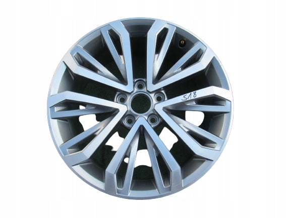 1x Alufelge 18 Zoll 7.0" 5x112 45ET Glanz Grau 2GA601025 Mg Montego T-Roc